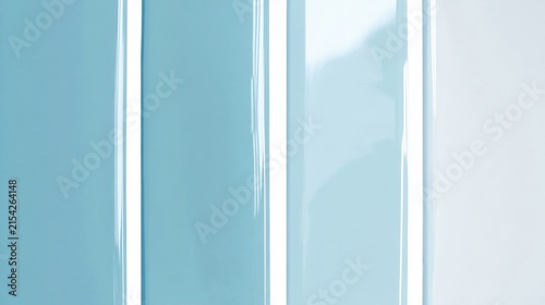 Abstract Background of Smooth Blue Ceramic Tiles with Glossy Texture