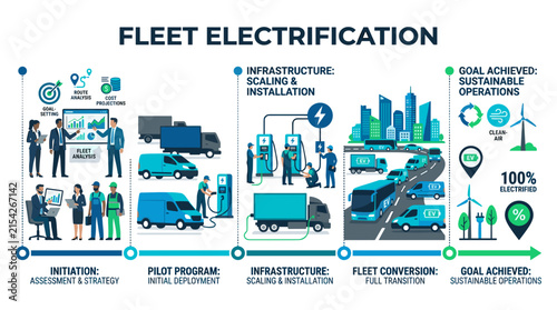 Fleet Electrification Process Steps for Sustainable Logistics