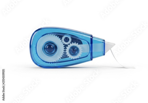 Blue correction tape dispenser for office and school use