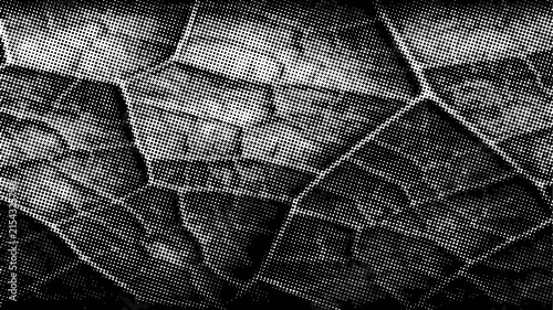 HALFTONE  ABSTRACT BACKGROUND BLACK AND WHITE