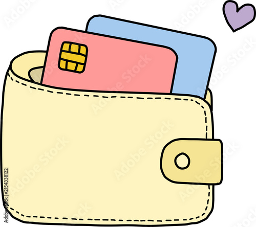 wallet and credit card
