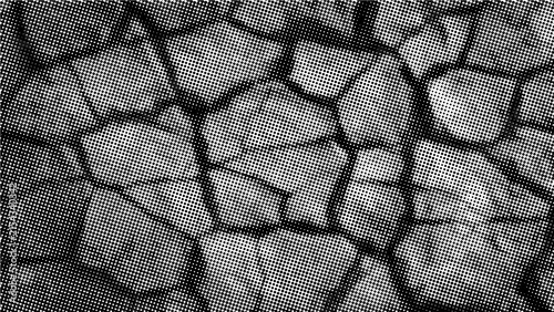 ABSTRACT HALFTONE BACKGROUND BLACK AND WHITE