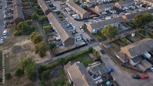aerial view of industrial fire reservoir road hull
