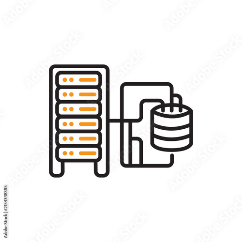 Business data management technology concept