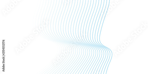 Vector gradient bule and white flow smooth wave energy stripe business liner texture design. abstract sound make white wave the focal element. white transparent giving it depth and a sense background