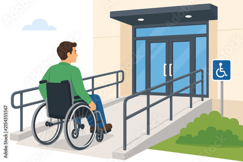 accessible entrance welcoming design wheelchair inclusive mobility entrance ramp family