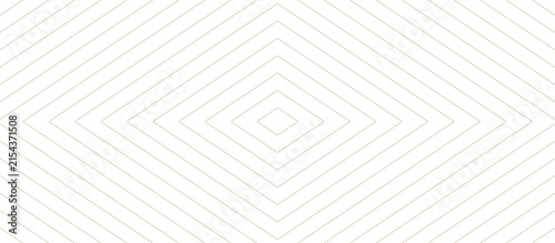 Abstract geometric pattern of concentric diamond shapes on a white background, creating a sense of depth and minimalism.