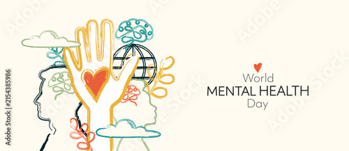 World Mental Health Day poster.