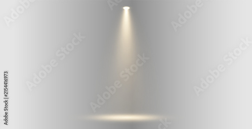 Spotlight warm light beam soft glow png overlay, on transparent background