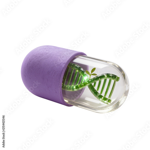 Glowing DNA Capsule with Sustainable Plant Genetics