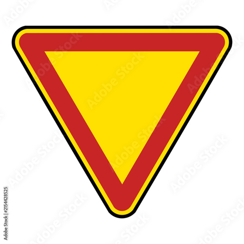 Give Way Traffic Sign

