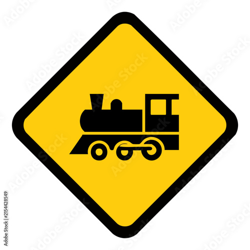 Railway Crossing Warning Sign
