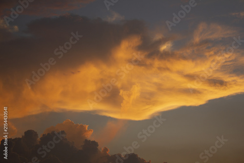 It’s an atmospheric sunset sky.