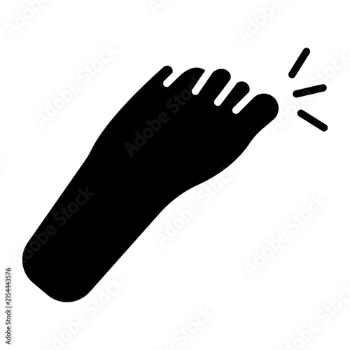 Toe Pain Icon