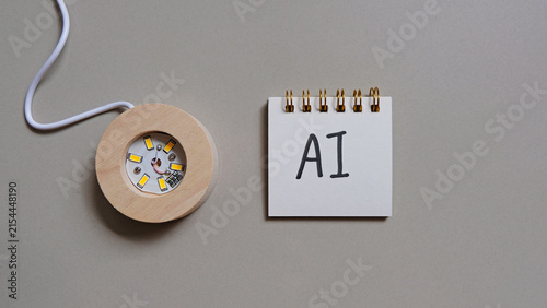 AI Concept with Electronic Circuit Component and Technology Development.