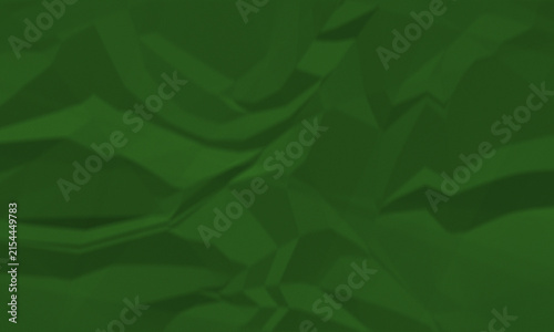 Abstract green crumpled paper texture background
