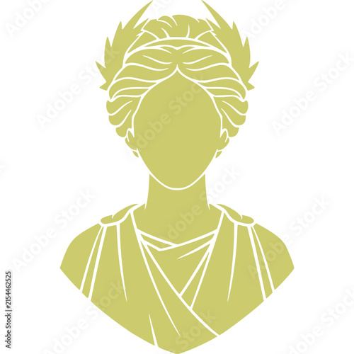 Ancient Greek Goddess Statue Illustratio