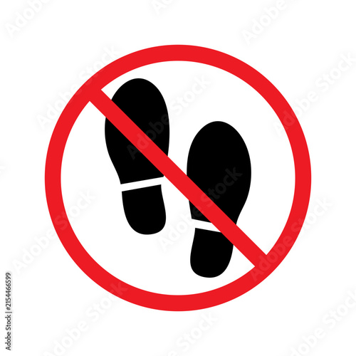 No pedestrian access prohibited foot traffic sign with pedestrian, prohibited
