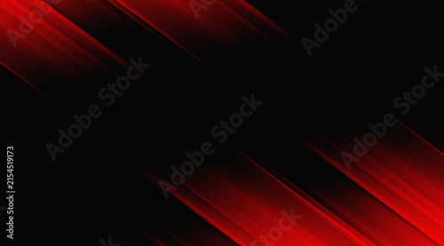 Abstract Red and Black Motion Blur Background with Diagonal Dynamic Speed Lines