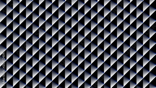 Fotografía Abstract Metallic Geometric Grid Background with Seamless Steel Texture, 3D Line