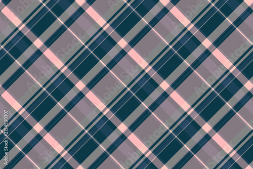 Merry fabric pattern textile, identity background check plaid. Preppy texture seamless tartan vector in cyan and pastel colors.