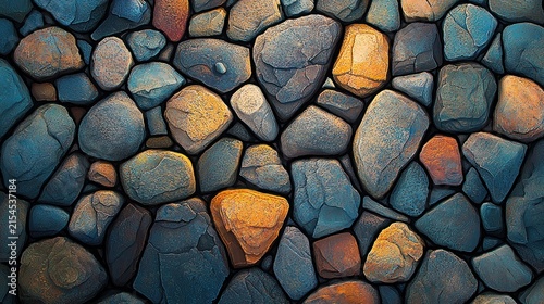 Abstract artistic cobblestone textured background