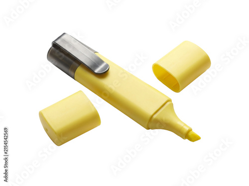 Uncapped highlighter marker background 