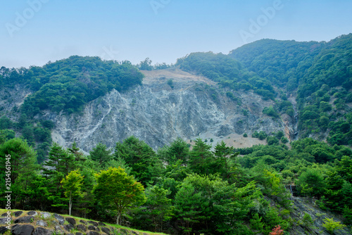 大西山の崩落跡（長野県下伊那郡大鹿村）