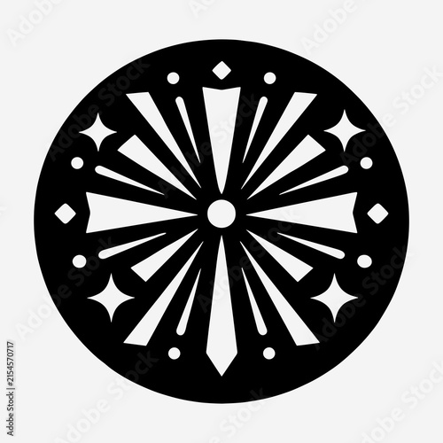 2027 Geometric Mandala Celebration Icon