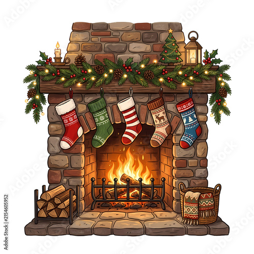 Christmas decorations vector illustration 