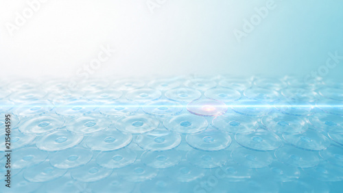 スキンケアと肌の浸透イメージ
