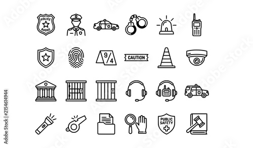 Speech Bubbles and Thought Clouds Comic Book Illustration Set on White Background