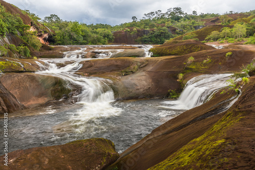 Tham Phra Waterfall, beautiful waterfall in Bueng Kan Province ThaiLand.