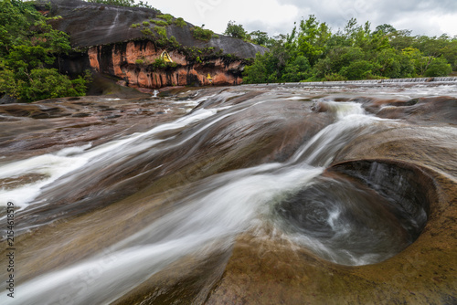 Tham Phra Waterfall, beautiful waterfall in Bueng Kan Province ThaiLand.