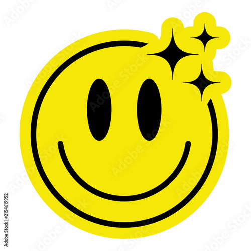 Retro Smiley Vibrant 90s Y2K