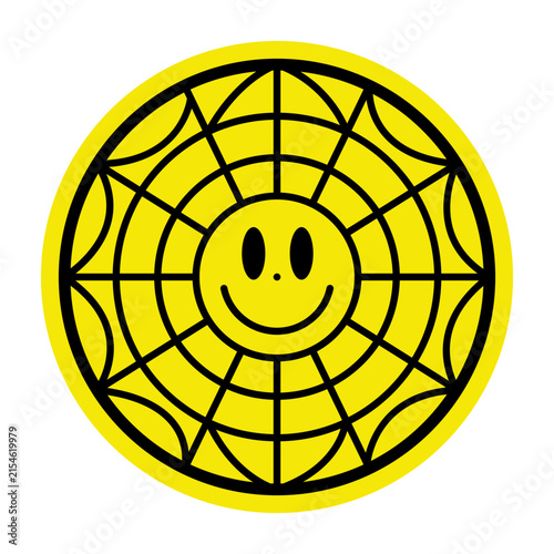 Retro Smiley Vibrant 90s Y2K