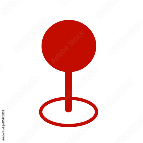 pin map marker pointer icon, GPS location flat symbol, arrows and flag signs – vector