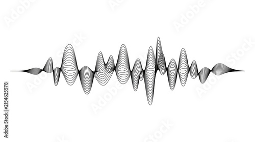 Abstract Sound Wave Pattern for Audio and Technology Concepts