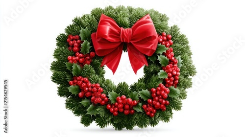Beautiful christmas wreath decoration for the holidays