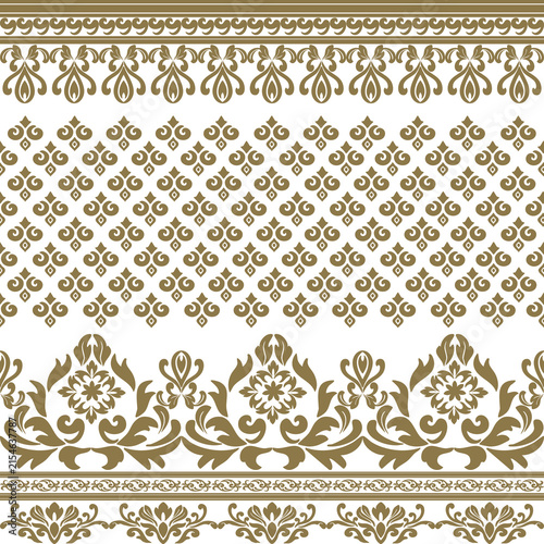 Canvastavla Classic Damask Seamless
Pattern - Vector Illustration for Elegant Textile
Design