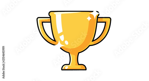 Foto Golden Trophy Cup for Achievement and Success