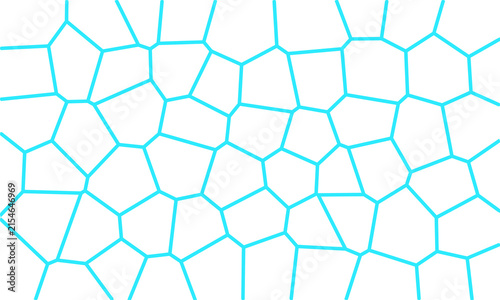 Voronoi Geometric Mosaic Tiles Outline Background Pattern