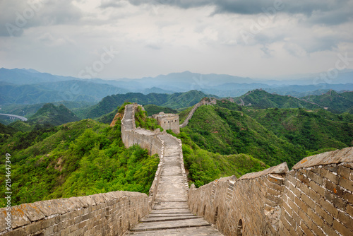 Jinshanling Great Wall Winding Along Mountain Ridges in Hebei, China
