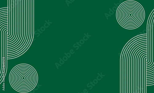 Abstract green background with lines 