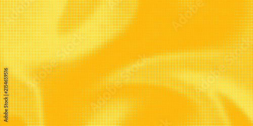 Quadro su tela Yellow halftone pattern