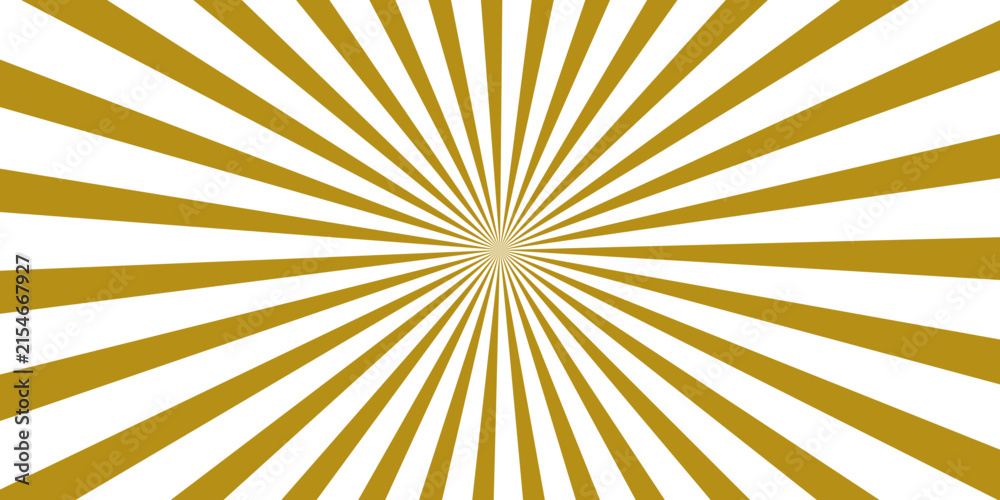 Obraz premium A radiant burst of golden sunburst rays emanates from a central point, creating a striking graphic background that symbolizes energy and vibrancy.