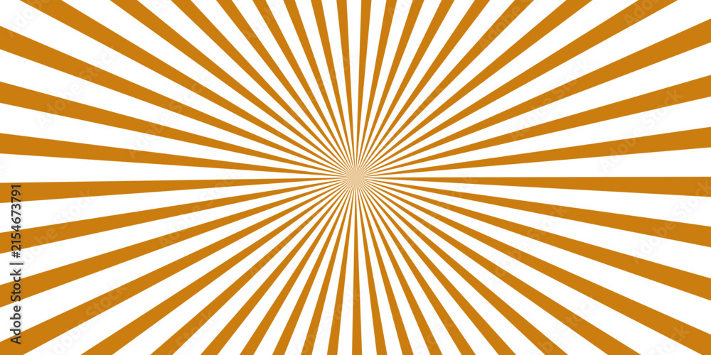 Obraz premium Sunburst background, radiating lines in warm orange and white, creating a dynamic and energetic visual effect.