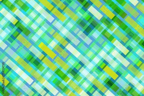 Colorful mosaic background with geometric pattern in blue green