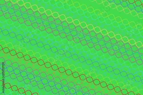 Close-up of green chain links on green background