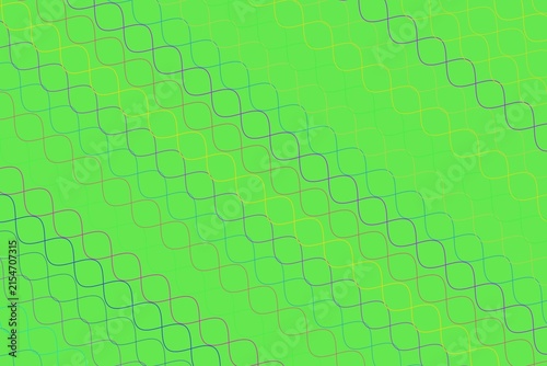 Green abstract pattern with hexagons and glowing effects